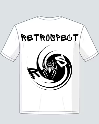 Graphic spider spun tee