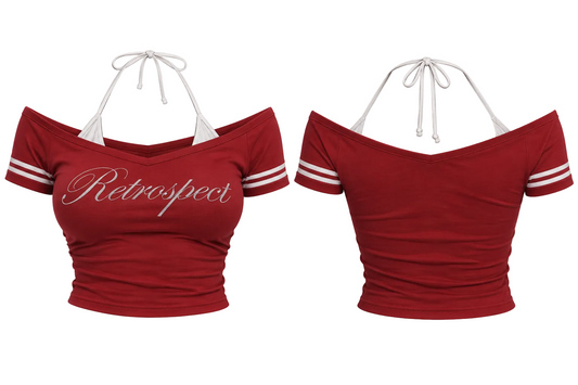 Retrospect Signature Varsity Crop Top