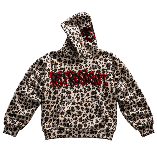 Retrospect Bejeweled Cheetah Print Hoodie