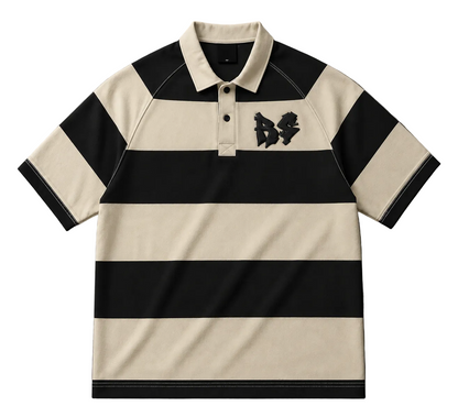 Black and Cream Retrospect Polo