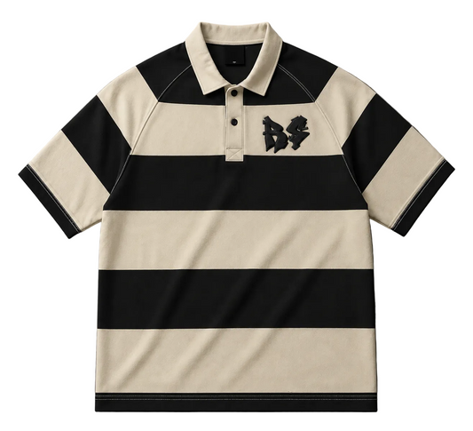 Black and Cream Retrospect Polo