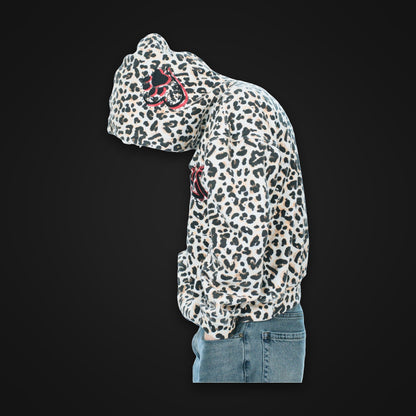 Bejeweled Cheetah Print Hoodie side view