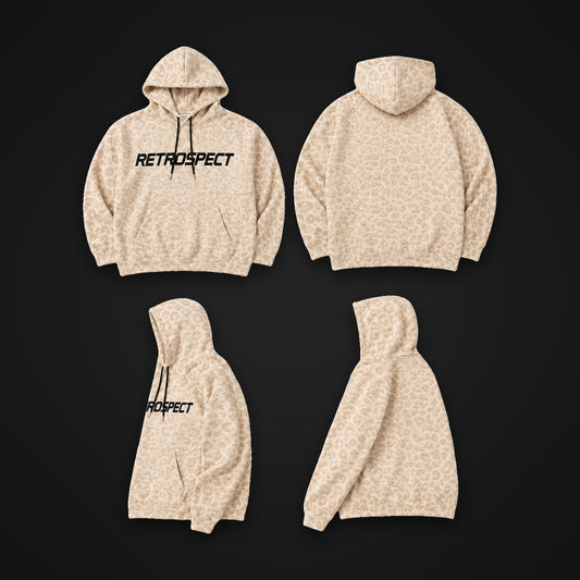 Retrospect Snow Leopard-print Hoodie