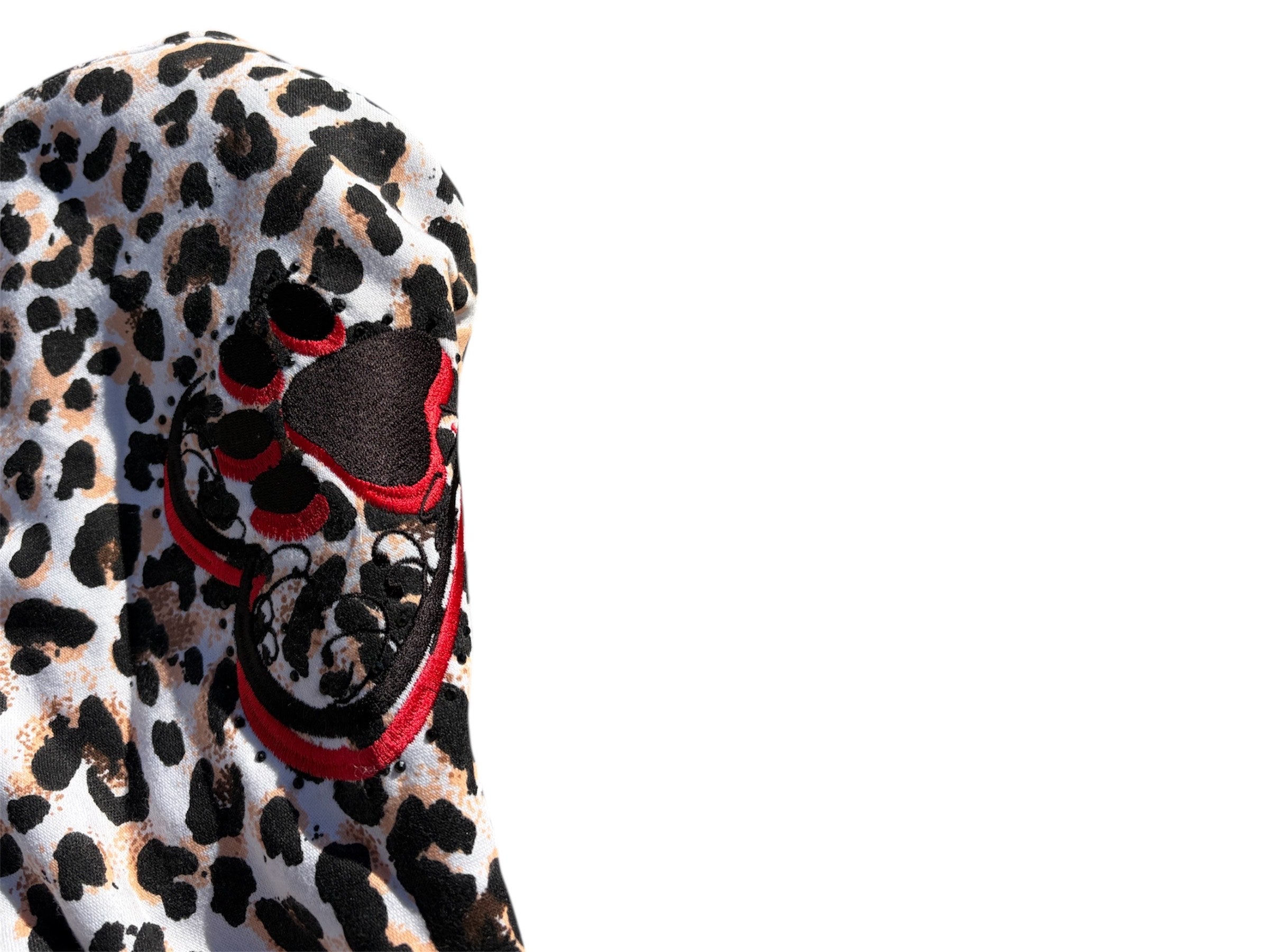 Retrospect Bejeweled Cheetah Print Hoodie